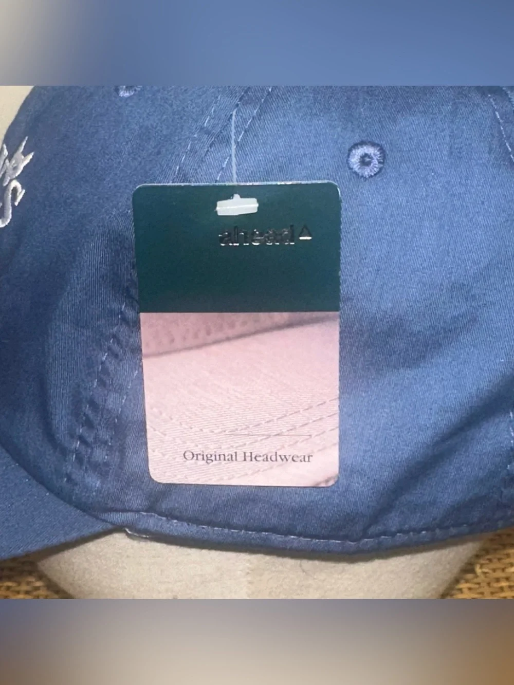 Ahead Foxy’s Classic Logo Cap Adults Adjustable 100% Cotton Blue Lightweight XL